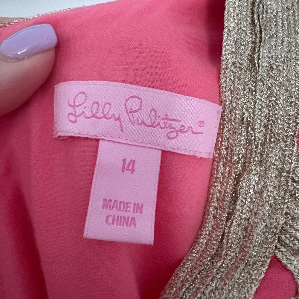 Lilly Pulitzer Sleeveless Pink Embellished Sheath Dress - Picture 5 of 5